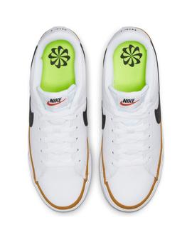 Zapatillas nike court legacy nn blanco negro de mujer.