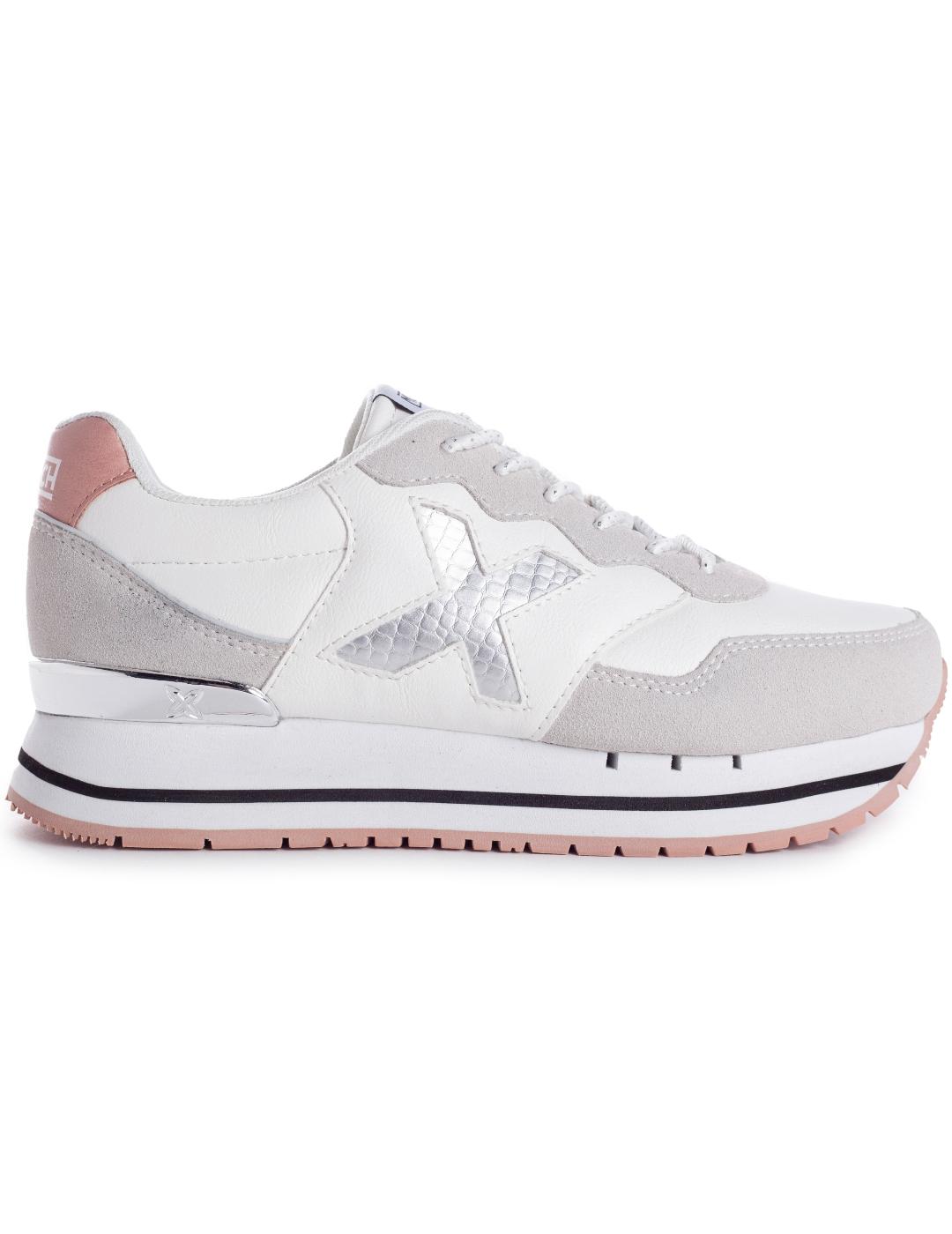 Zapatillas munich dash sky 05 blanco de mujer.