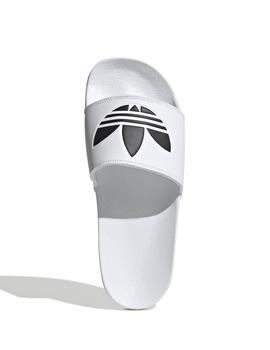 Chanclas adidas adilette lite blanco unisex.