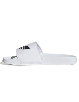 Chanclas adidas adilette lite blanco unisex.