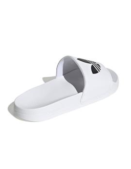 Chanclas adidas adilette lite blanco unisex.