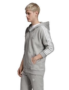 Chaqueta de Hombre ADIDAS 3 STRIPES FZ GRIS