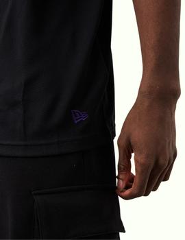 Camiseta new era L.A. Lakers oversized negro de hombre.
