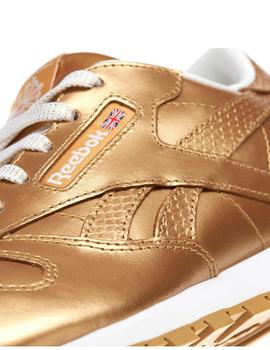 Zapatillas de Niña Reebok Classic Leather Dorado