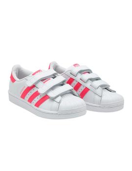 Zapatillas de Niña Adidas SUPERSTAR CF I ROSA