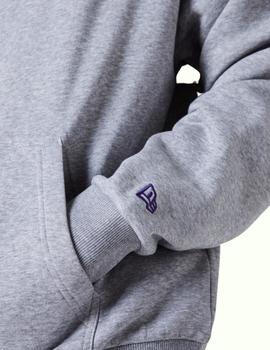 Sudadera new era L.A. Lakers logo oversized gris de hombre.