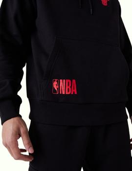 Sudadera new era nba C. Bulls oversized negro de hombre.