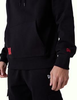 Sudadera new era nba C. Bulls oversized negro de hombre.