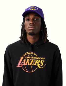 sudadera new era L.A. Lakers negro neon de hombre.