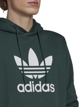 sudadera con capucha adidas trefoil verde de hombre.