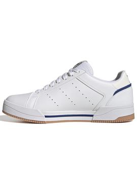 Zapatillas adidas court tourino blanco azul de hombre.