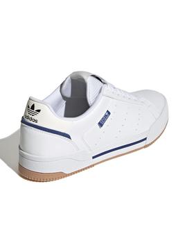 Zapatillas adidas court tourino blanco azul de hombre.