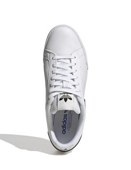 Zapatillas adidas court tourino blanco azul de hombre.