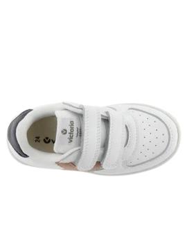 Zapatillas victoria tiempo cuarzo blanco de niño.