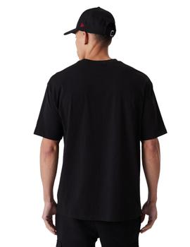 camiseta new era big logo oversize neyyan negro de hombre.