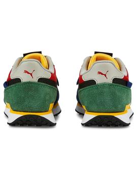Zapaillas puma future rider splash ps multicolor de niño.