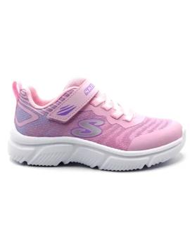 Zapatillas skechers go run 650 fierce flash rosa de niña.