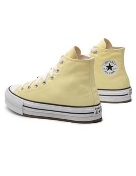 Zapatillas converse all star platf. hi j amarillo de niño.