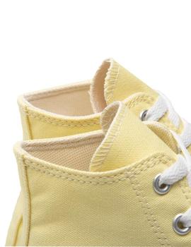 Zapatillas converse all star platf. hi j amarillo de niño.