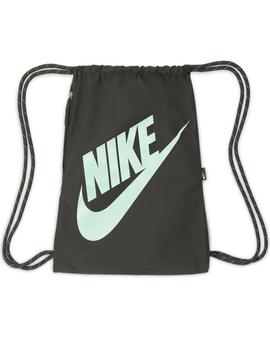 gymsack nike heritage drawstring verde unisex.