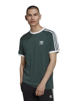 camiseta adidas 3-stripes verde de hombre.