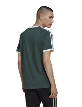 camiseta adidas 3-stripes verde de hombre.