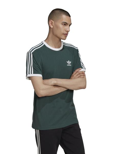camiseta adidas 3-stripes verde hombre.