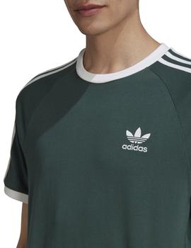 camiseta adidas 3-stripes verde de hombre.