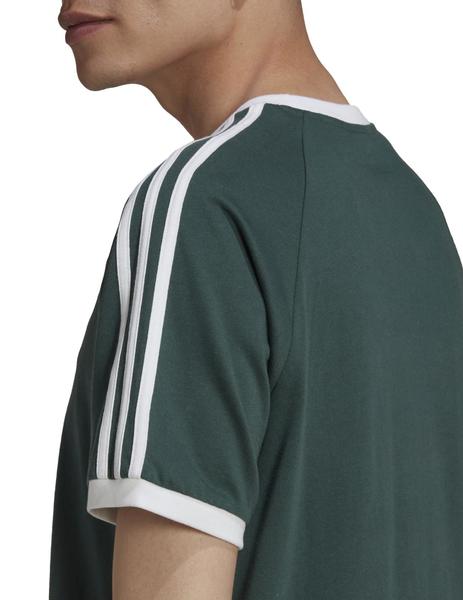 camiseta adidas 3-stripes verde hombre.