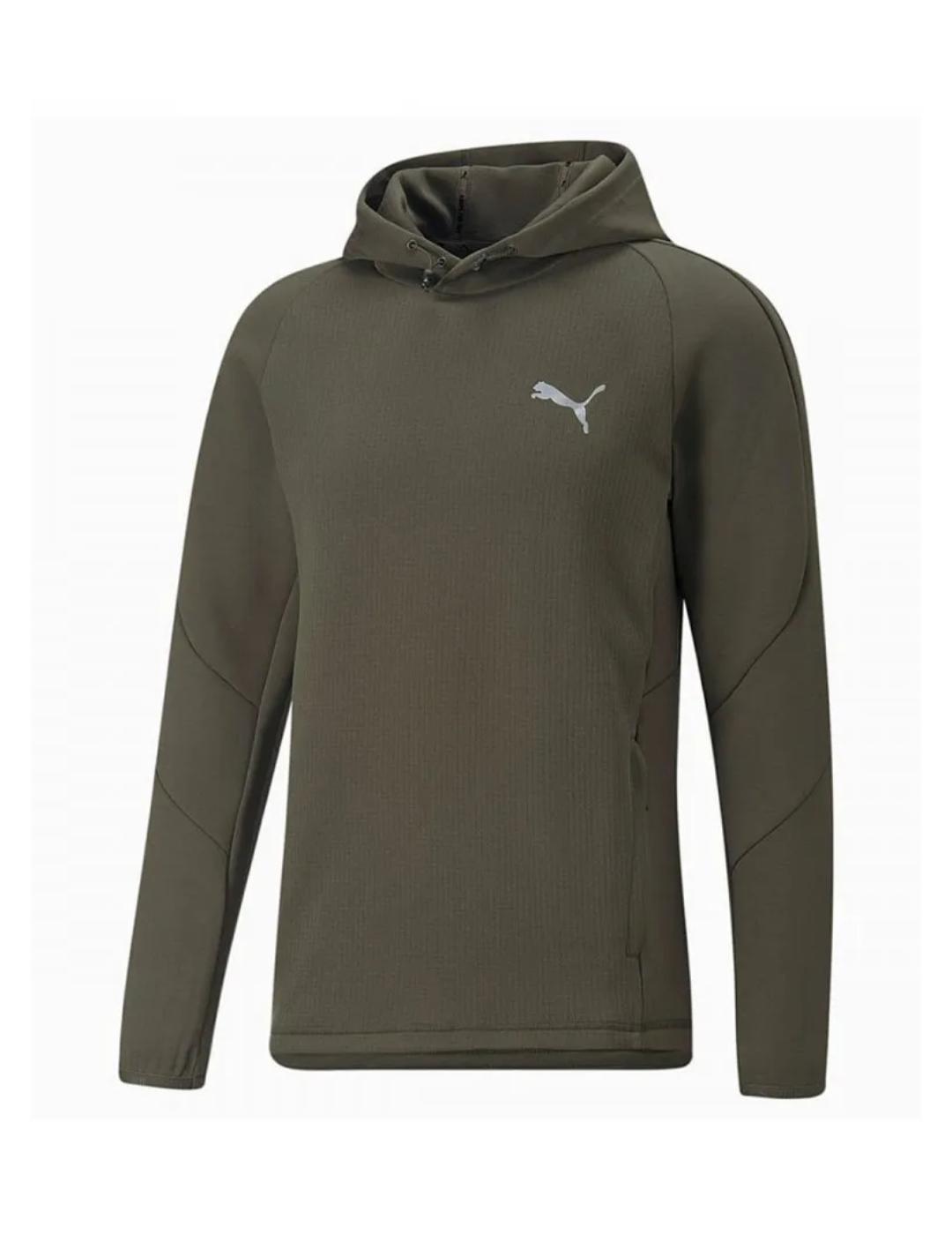 para ver inoxidable Acurrucarse sudadera puma evostripe verde de hombre.