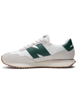 Zapatillas new balance ms237rf blanco verde unisex.