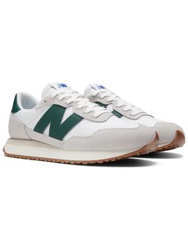 Zapatillas new balance ms237rf blanco verde unisex.