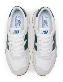 Zapatillas new balance ms237rf blanco verde unisex.