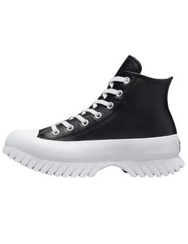 Zapatillas converse lugged 2.0 piel negro de mujer.