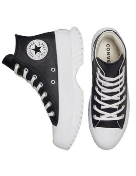 Zapatillas converse lugged 2.0 piel negro de mujer.