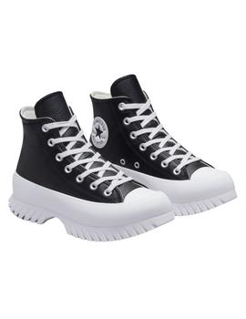 Zapatillas converse lugged 2.0 piel negro de mujer.