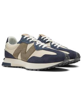 Zapatillas new balance ms327dt beige marino de hombre.