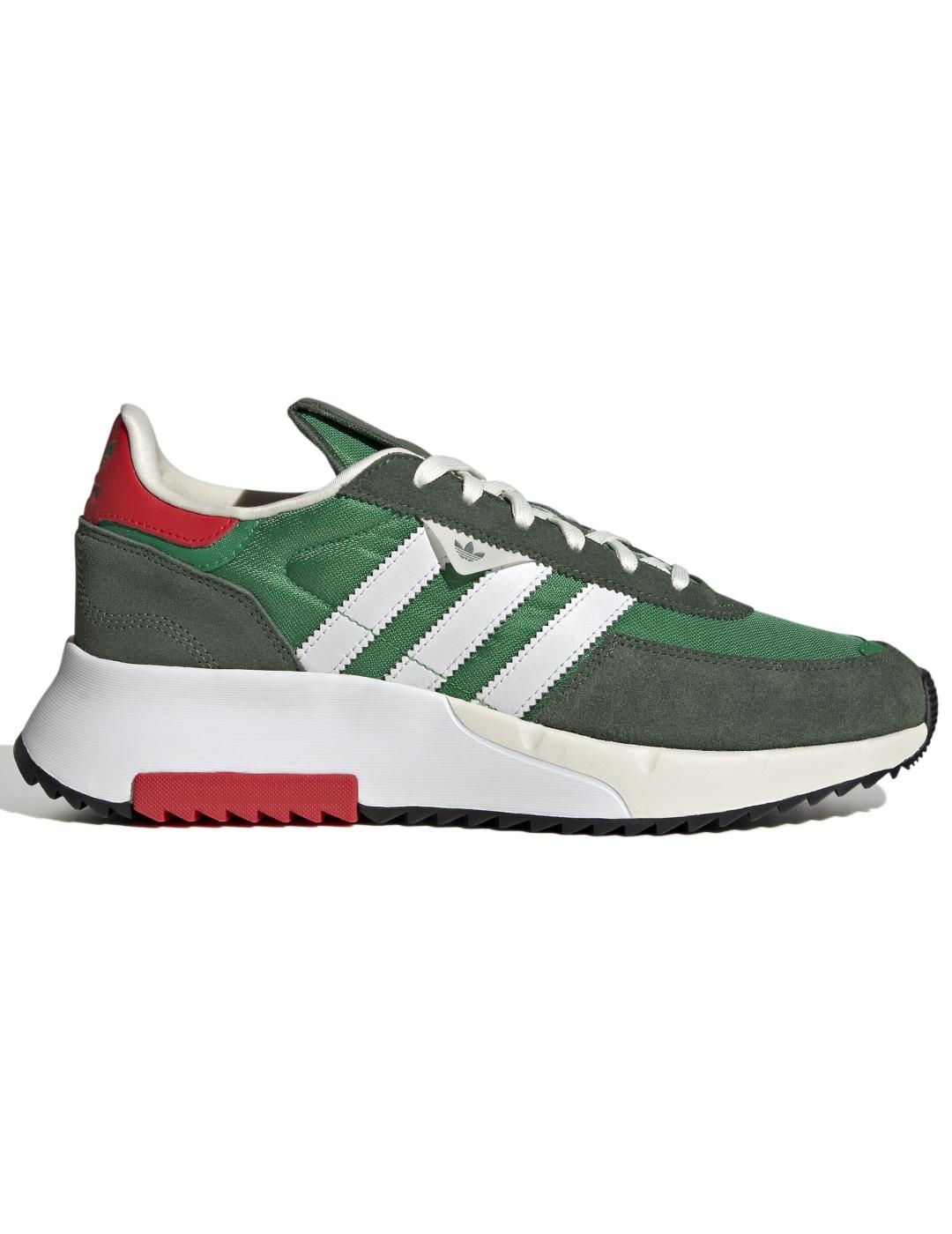 Zapatillas adidas retropy f2 verde hombre.