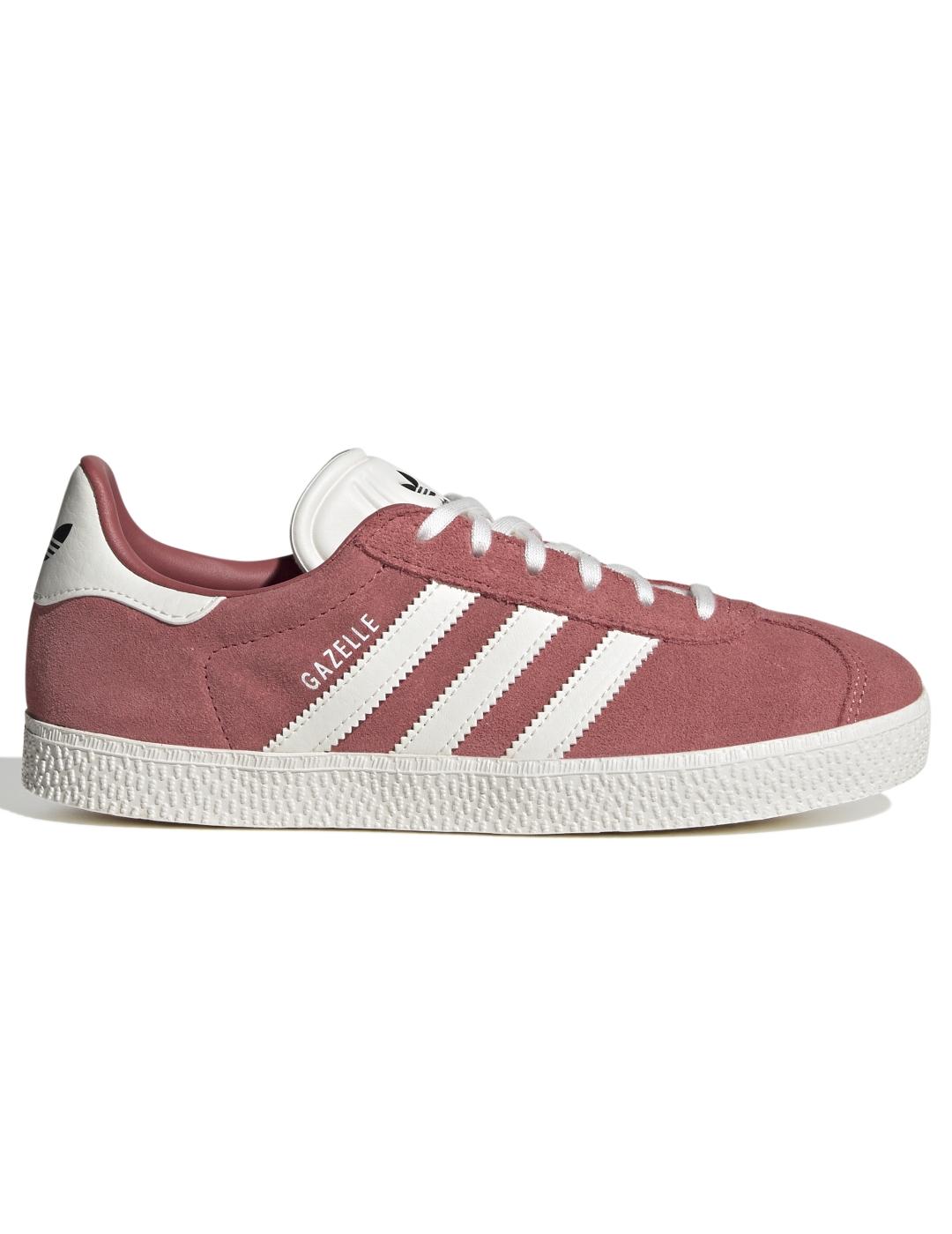 Zapatillas adidas gazelle j rojo de niño.