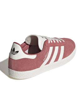 Zapatillas adidas gazelle j rojo de niño.