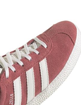 Zapatillas adidas gazelle j rojo de niño.