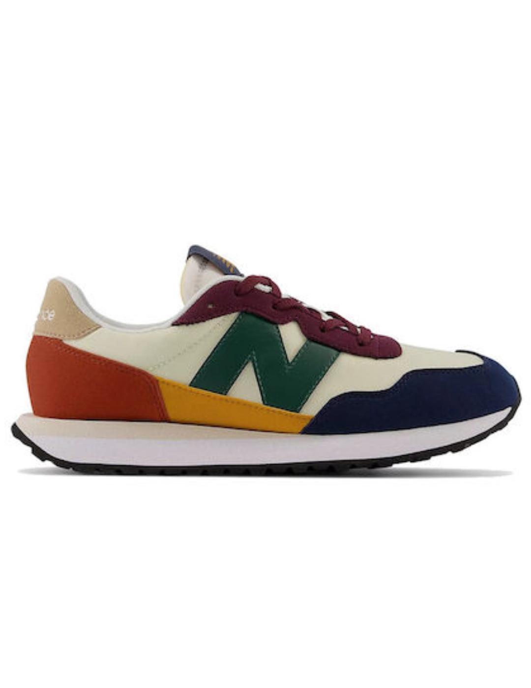 Zapatillas new balance gs237ve multicolor de niño.