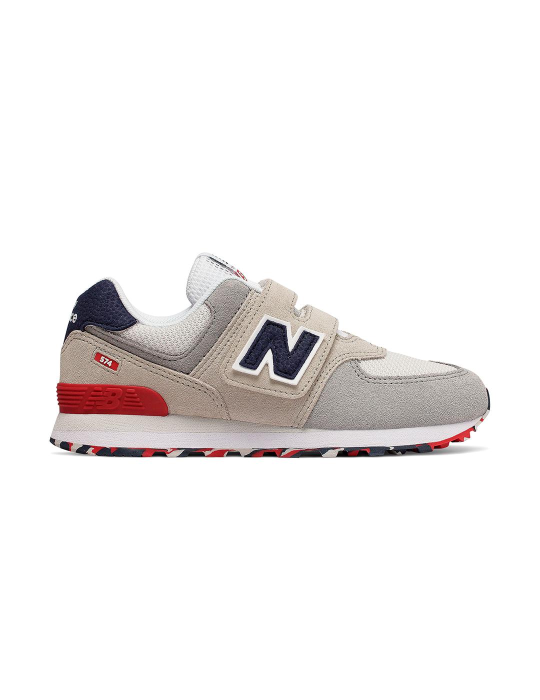 plataforma Dedos de los pies simbólico Zapatillas de Niño New Balance YV574UJD GRIS