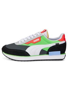 Zapatillas puma future rider play on verde de hombre.