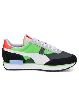 Zapatillas puma future rider play on verde de hombre.