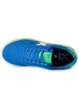 Zapatillas munich g-3 profit  azul verde de niño.