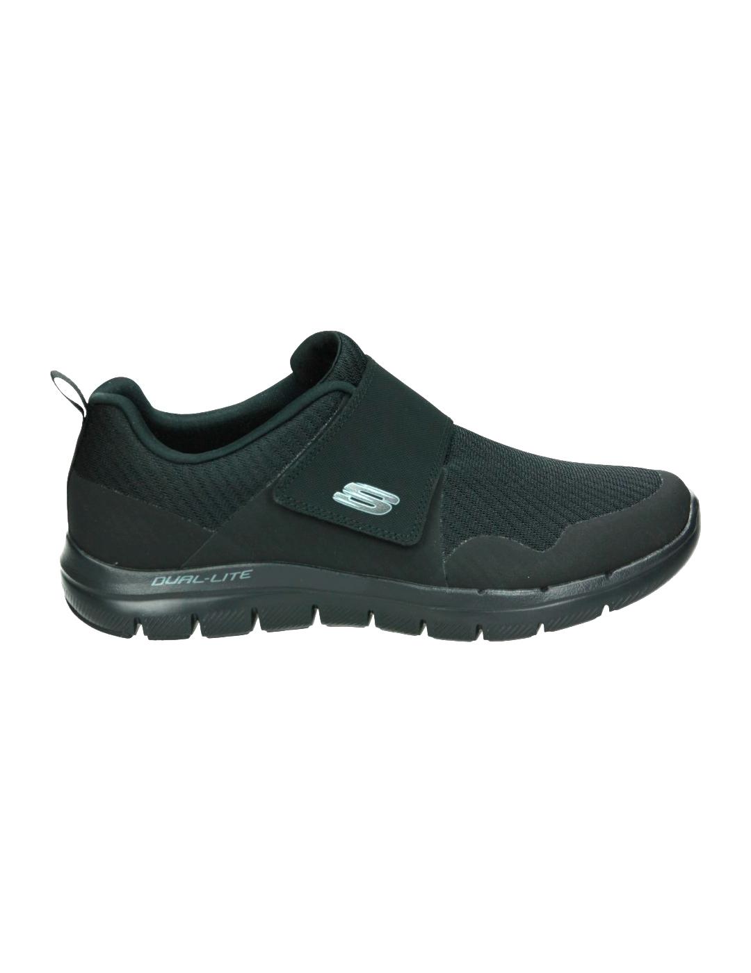 Zapatillas de Hombre 52183/BBK VELCRO NEGRO