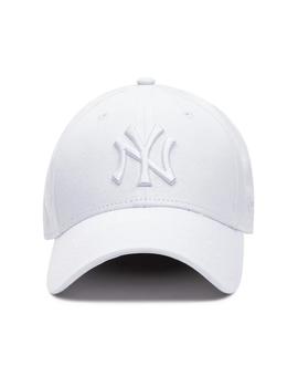 gorra new era New York Yankees blanco de mujer.