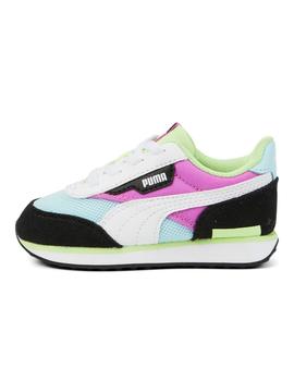 Zapatillas puma future rider splash ac inf azul de bebé.