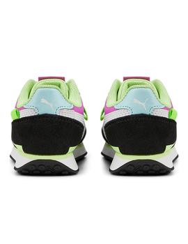 Zapatillas puma future rider splash ac inf azul de bebé.